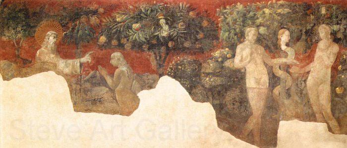 UCCELLO, Paolo Creation of Eve and Original Sin Germany oil painting art